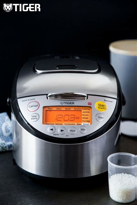 Tiger Jkt S10u K Ih Rice Cooker With Slow Cooking And Bread Making Function Stainless Steel