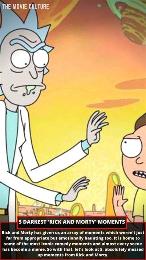 5 DARKEST MOMENTS FROM RICK AND MORTY Rick And Morty Morty Cartoon