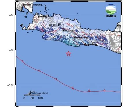 Gempa M50 Di Pangandaran Jawa Barat Akibat Subduksi Lempeng Indo