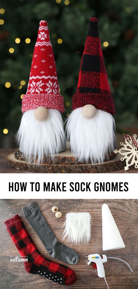 How To Make Sock Gnomes 5 Simple Steps It S Always Autumn