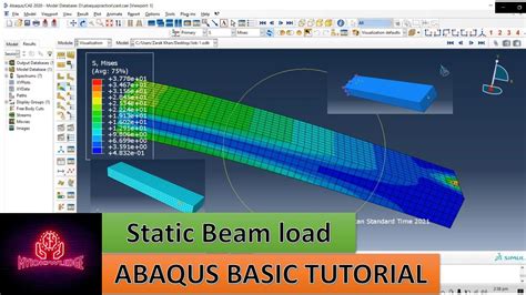 Abaqus Static Load Basic Tutorial Beginners Guide Youtube