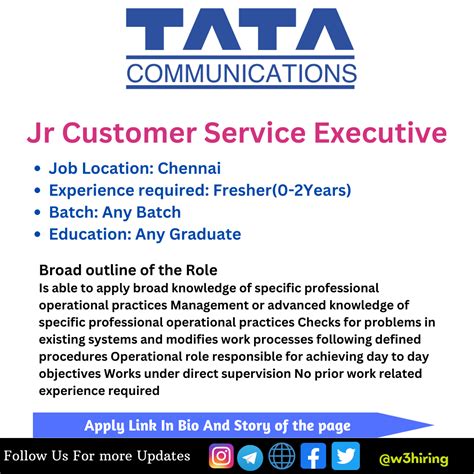 Tata Communications Off Campus Drive 2023 Hiring Jr Customer Service