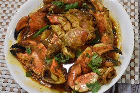 Bengali Kakrar Jhol Or Crab Curry Or Kekra Curry Food Seafood Curry