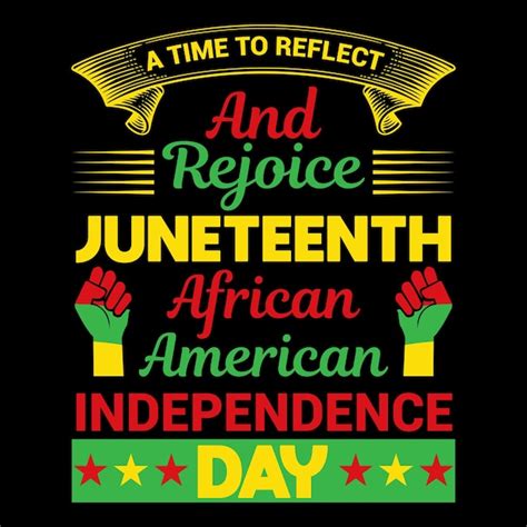 Premium Vector Juneteenth National Independence Day T Shirt Design