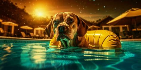 Dog Pool Stock Photos Images And Backgrounds For Free Download