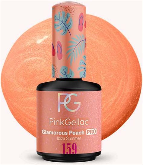 Pink Gellac Glamorous Peach Gellak Vegan Oranje Glanzend