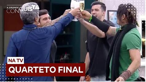 Finalistas F Hadad Kaio E Rambo Comemoram Vaga Na Final De A Grande