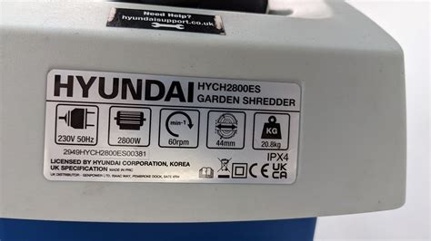 Hyundai Hych2800es 2800w Quiet Electric Garden Shredder Garden