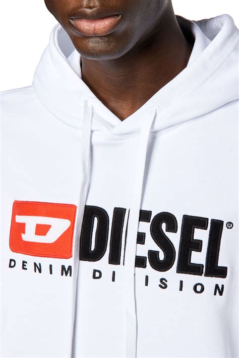 S Ginn Hood Div Man Hoodie With Logo Appliqué Diesel