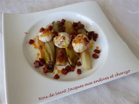 Noix De Saint Jacques Aux Endives Et Chorizo Recette Par Croquant