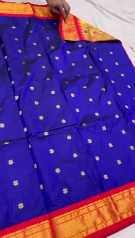 Pure Silk Kadiyal Paithani To Order Whatsapp No Paithani