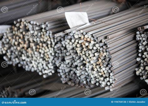 Building Armature in the Warehouse of Metallurgical Factory. Close-up ...