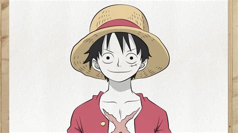 Come Disegnare LUFFY One Piece Molto Facilmente Passo Dopo Passo