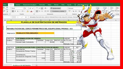 Planilla De Metrados Estructuras Excel Muro De Contencion YouTube