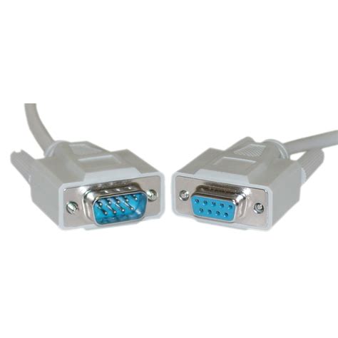 6ft Null Modem Cable Ul Db9 Male To Db9 Female