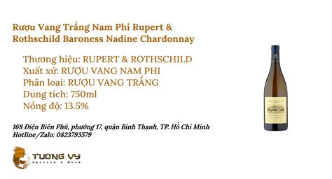 Rượu Vang Trắng Nam Phi Rupert And Rothschild Baroness Nadine Chardonnay