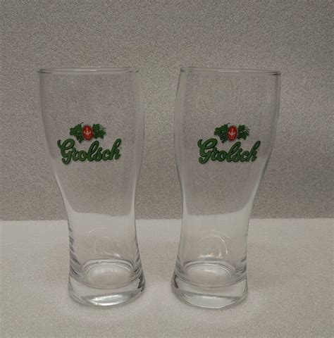 Set Of 2 Grolsch Beer Glasses Pint Ebay