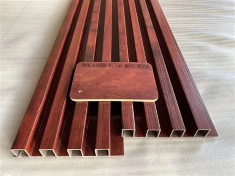 Vertical Wpc Fluted Wall Panels Exterior Co Extrusion Wood Plastic