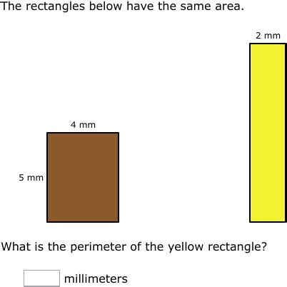 Ixl Relationship Between Area And Perimeter I Rd Grade Math