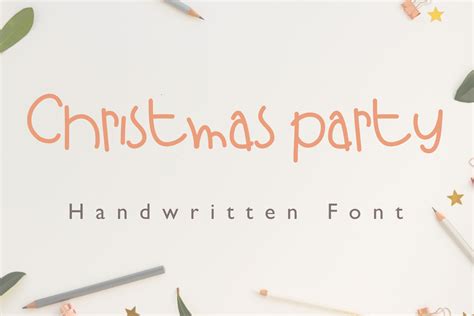 Christmas Party Font By Katetype · Creative Fabrica