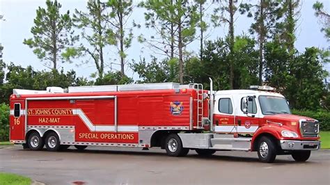 Semi Truck St Johns County Fire Rescue Hazmat 16 Youtube