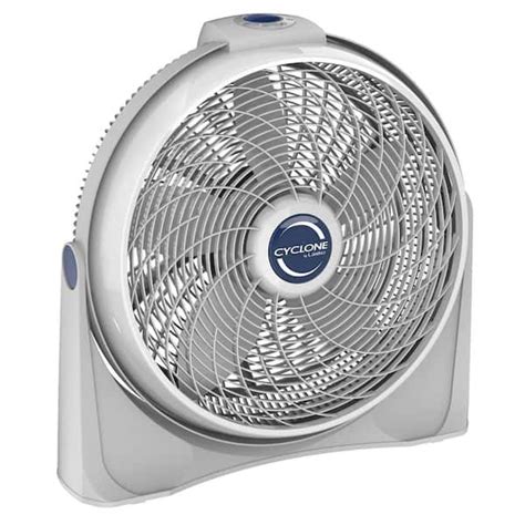 Lasko Cyclone Power Circulator 20 In 3 Speed White Floor Fan With