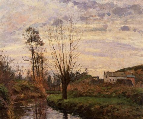 Landscape with Small Stream, 1872 - Camille Pissarro - WikiArt.org