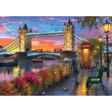 Puzzle Ravensburger Tower Bridge Al Atardecer De 1000 Piezas