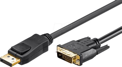 GOOBAY 51961 DisplayPort DVI D Adapterkabel 1 2 2 0 M Bei Reichelt