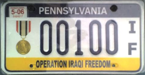 Pennsylvania License Plate Image