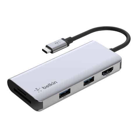 ADEPTER (อุปกรณ์แปลงสัญญาณ) BELKIN USB-C 5-IN-1 MULTIMEDIA (AVC007BTSGY)