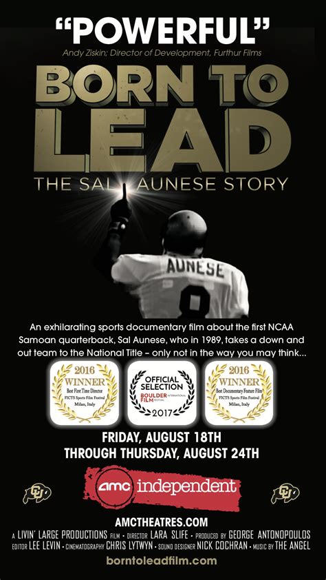 Born To Lead: The Sal Aunese Story at an AMC Theatre near you.