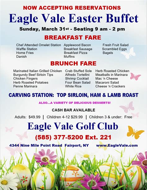 Eagle Vale Easter Buffet Flyer 2024 1 Eagle Vale Golf Club