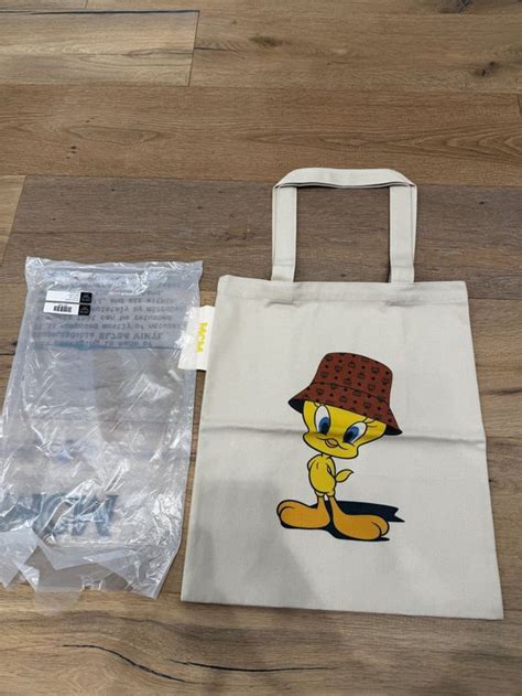 Original MCM Jute Tasche Tweety Looney Tunes Kaufen Auf Ricardo