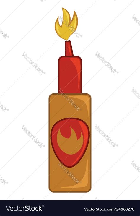 A Bottle Spicy Chili Sauce Known As Hot Royalty Free Vector