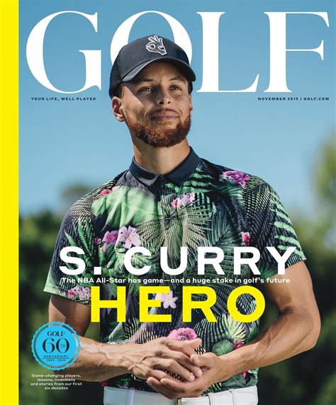 Nba All Star Golf Fanatic Stephen Curry Featured On The Cover Of The