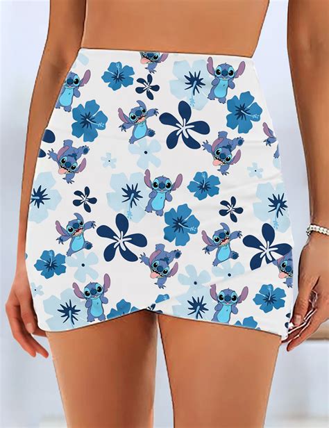 Women S Stitch Aloha Floral Hawaiian Bikini Swim Skirt