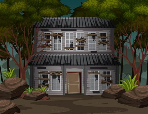 Abandoned House Vector Art, Icons, and Graphics for Free Download