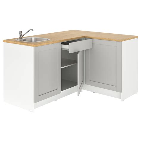 KNOXHULT corner kitchen grey 183x122x91 cm | IKEA Lietuva