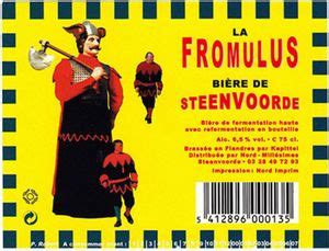 Dranketiket La Fromules Steenvoorde Brouwerij Van Eecke BelgiëCol BE