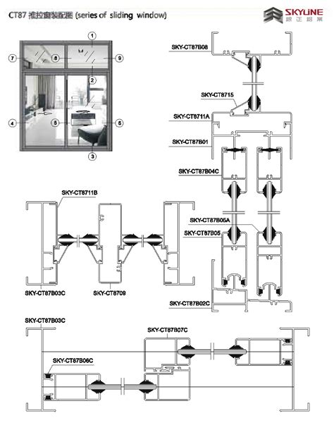 Ct87推拉窗 佛山市银正铝业有限公司