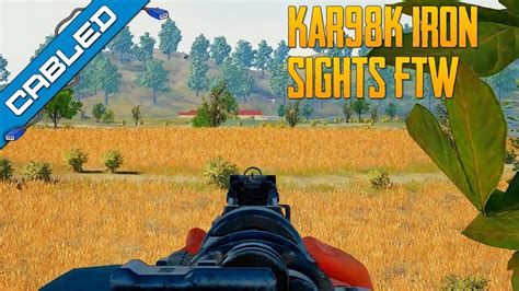 Kar98K Iron Sights FTW Solo PUBG Gameplay YouTube