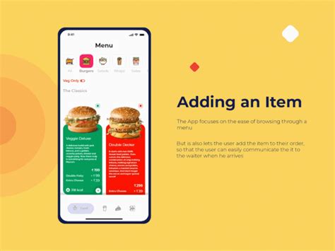 restaurant menu app ui design behance