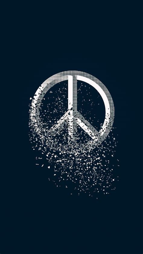 Blue Peace Sign Wallpaper