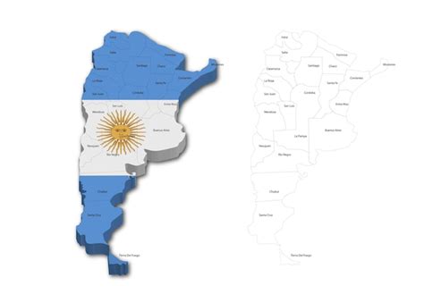 Mapa Vectorial Premium De Argentina Mapa De Argentina Vector Premium