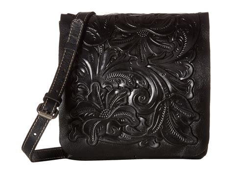 Patricia Nash Tooled Granada Crossbody In Black Lyst