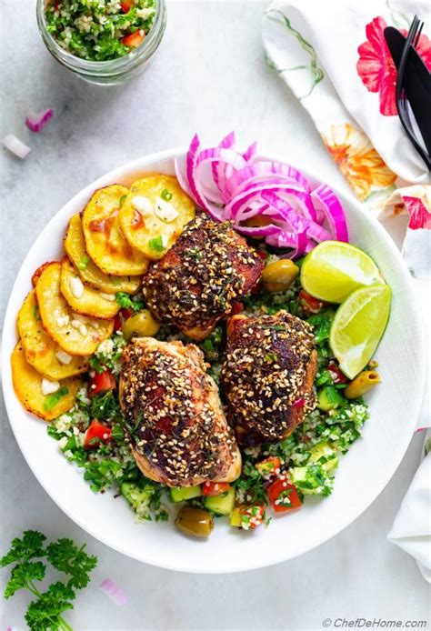 Za Atar Chicken Recipe ChefDeHome