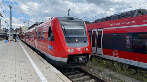 Vollgasmitfahrt in der Br 612 mit max 160 km h von München nach