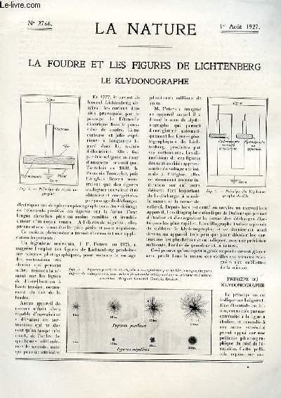 La Nature N La Foudre Et Les Figures De Lichtenberg Le