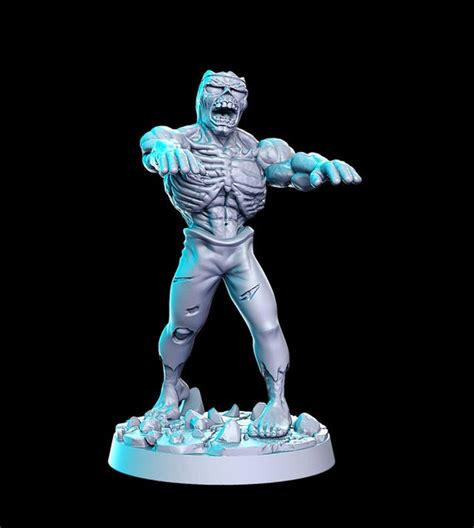 Zombie Tabletop Rpg Dnd Mini 32mm Dandd Figures For Etsy